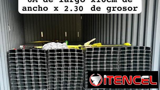 Purles galvanizado de 6mt x 10 cm y 8 cm