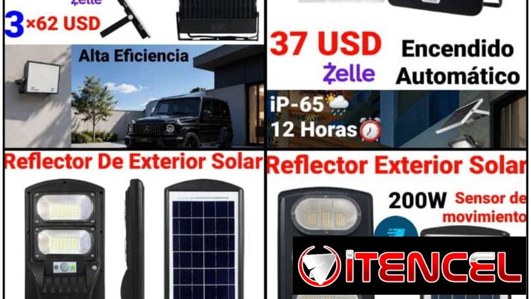 Reflector Exterior Carga Solar. Domicilio Incluido