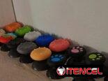 Convertidor de HDMI a VGA y gomitas de colores para joystick