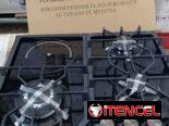 Cocina Empotrada 4 hornillas (3 gas + 1 Infrarojo Milexus 1200 w vidrio templado Negro recio $ 210 USD transporte Gratis