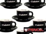 Tazas Cubitas. Dos formatos disponibles. Para café expresso y para capuchinos. Mensajeria disponible