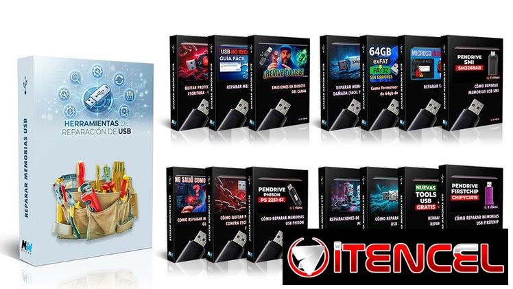 Pack Completo Reparación Memorias USB 2026 – 20GB