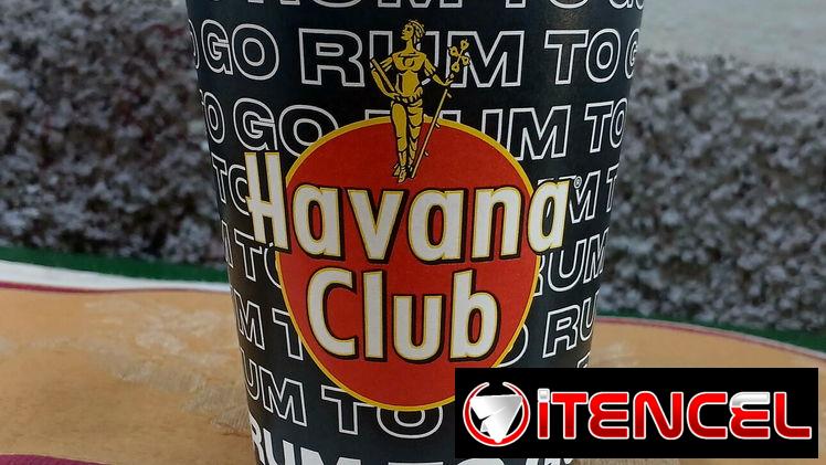 50 Vasos desechables havana club. No son pequeños