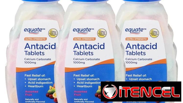72 tabletas antiácidas de 1000 mg