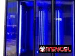 Nevera exhibidora Xings 3 puertas de vidrio templado resistente