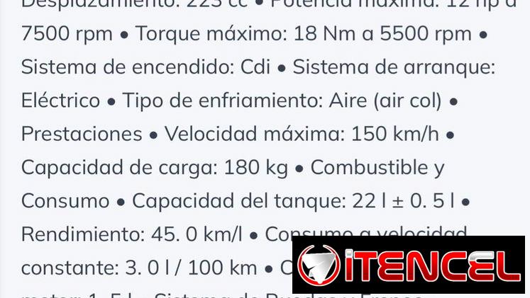 Moto nueva deportiva de combustión Izuki 250