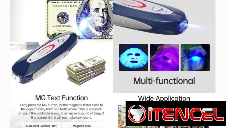 Minidetector de billetes falsos