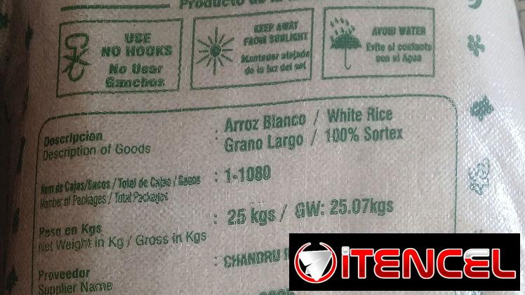 Sacos de arroz 25kg