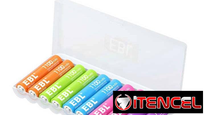✅✅ BATERIAS RECARGABLES EBL – AAA TRIPLE A ✅ LA MEJOR MARCA ✅ PACK DE 10 UNIDADES ✅ NI-MH ✅ 1100mAh ✅ NUEVA ✅ SELLADAS ✅