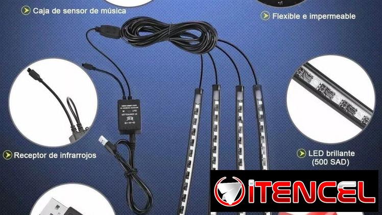 Tiras – cintas LED para autos .  12 USD