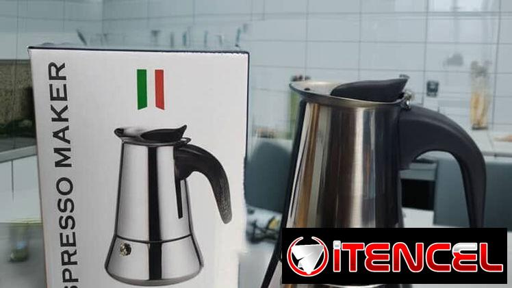 Cafetera 4 tazas modelo Italiano funcional en cualquier tipo de cocinas  (Td)
