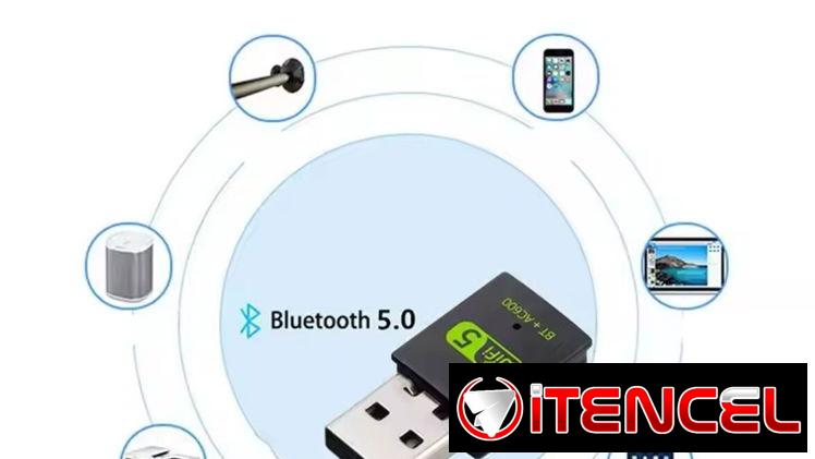 Adaptador WiFi Bluetooth 2 en 1