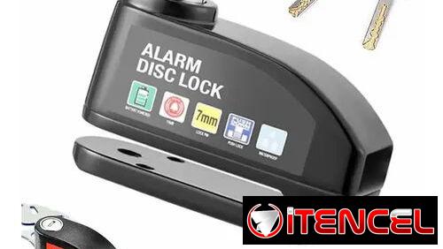 Candado de disco con alarma