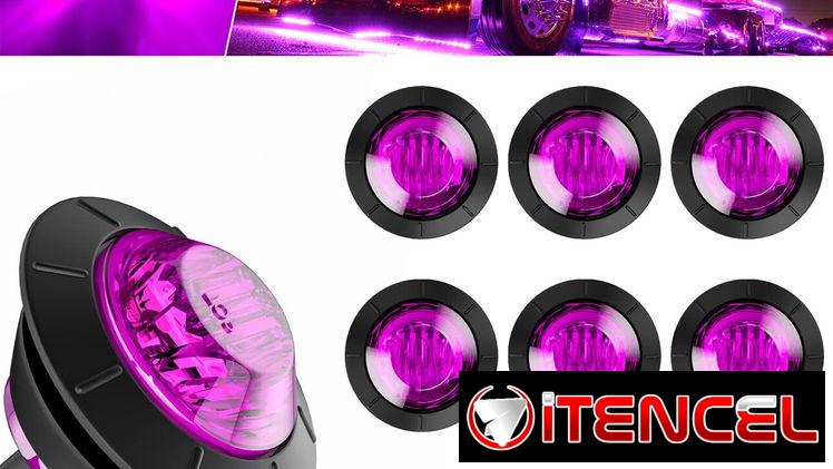 Universo LED con las mejores ofertas / Neblineros borde único 5 funciones / Tipo bala morados / Indicadores secuenciales