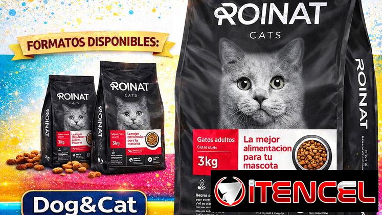 PIENSO IMPORTADO PARA GATOS 🐱 ROINAT BOLSA 3 Kg