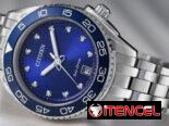 CITIZEN ECODRIVE CARSON (FE6160-57L) PARA MUJER , CRISTAL DE ZAFIRO Y ACERO INOXIDABLE ,ESFERA AZUL CON PIEDRAS 58049738