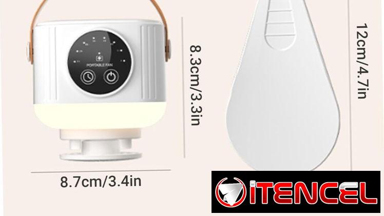 VENTILADOR DE TECHO RECARGABLE PORTÁTIL