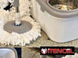 🧼 Fregona Giratoria con Cubo y centrifugador de Acero Inoxidable. Solo mensajeria. Precio 30 usd