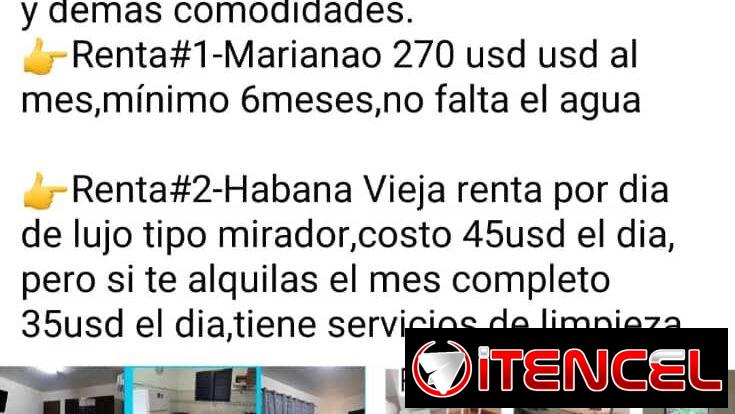 RENTAS EN TODA LA HABANA