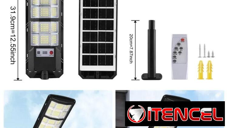 lampara recargable con panel solar