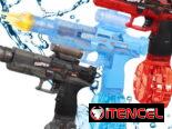 🔫 Pistolas de Agua Eléctricas 💦 Juguetes de Verano 🌞 Alta Capacidad ✨ Iluminadas con Silenciador Automático