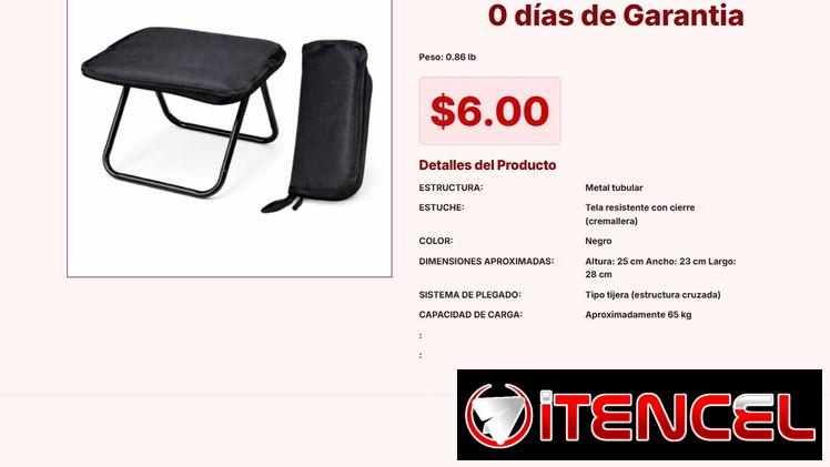 Seguridad y bienestar con la Banqueta plegable portátil original VPT#-0035
