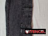 Pantalon de mezclilla ancho de hombre