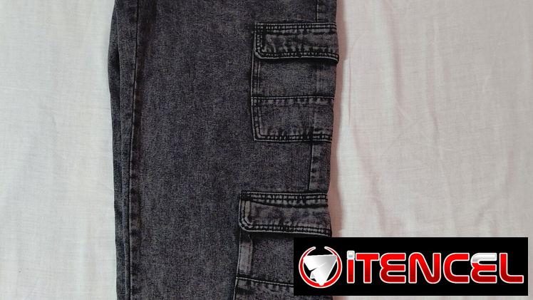 Pantalon de mezclilla ancho de hombre