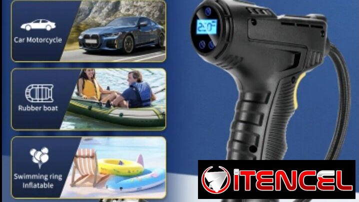 Inflador de neumáticos, Compresor portátil -Inflador Clásico 150 PSI / Inflador Digital Inteligente  ⚡
