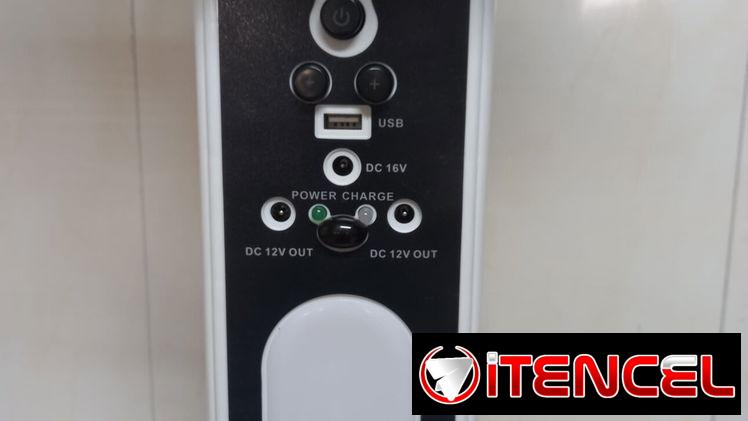 Ventilador recargable 16″ con control remoto