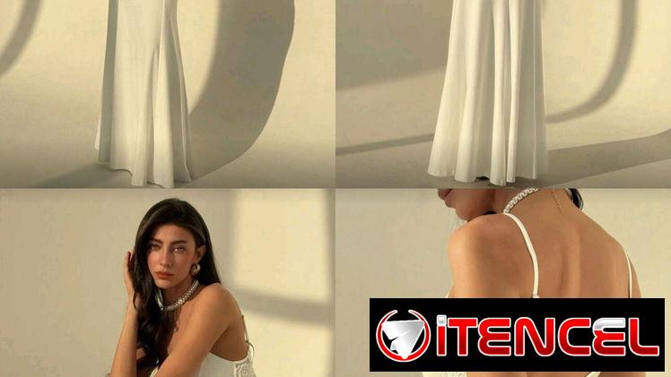 Vestido de novia con encaje en la cintura y espalda. Talla S