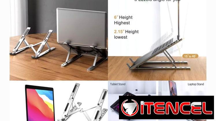 Base laptop inclinable de aluminio