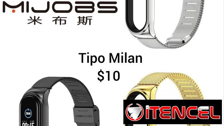 Manillas metálicas para Xiaomi Mi band 3/4, 5/6, 7 y 8/9/10: $10 USD