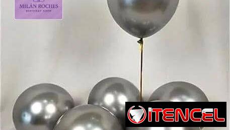Paquetes de globos y globos cromados