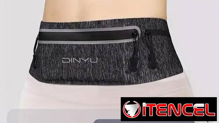 Riñonera unisex para correr – Bolsa ligera y transparente para teléfono con 3 bolsillos