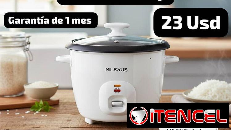Arrocera Milexus 0.6 Lt /3 Cup, Garantía de 1 mes, Entrega por un mínimo costo adicional de 1 Usd para toda La Habana