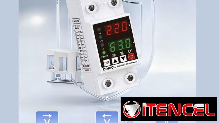 Protector de Voltaje Ajustable Digital 63A 110/220v 63A