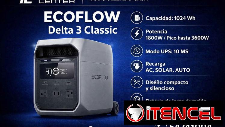 Ecoflow desde 120 usd y Accesorios.  Delta 2, 3, 3 classic, river pro, delta pro, max, lamparas, Extensión tdo 0km
