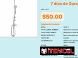 Aqua-Q ducha doble con soporte ajustable, Ducha lluvia Aqua-Q 20cm y manual 10cm VPT#-0520