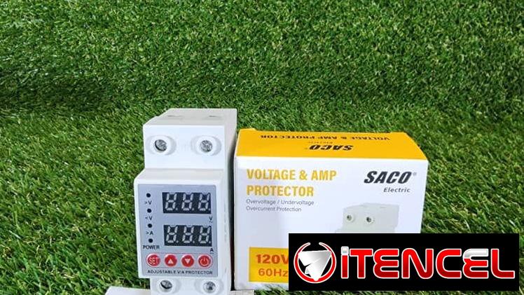 Protector de Voltaje y Amperaje110v SACO 120V 60Hz