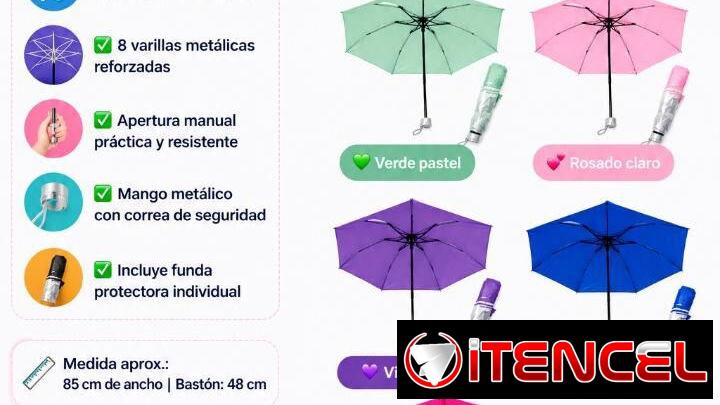 🌂✨ *SOMBRILLA DE BOLSO*