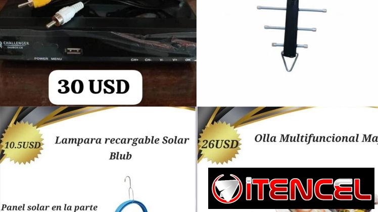 Ventilador recargable de pedestal con panel solar 48 usd