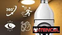 💡📹 CÁMARA DE SEGURIDAD WIFI TIPO BOMBILLO 1080P PTZ 🔒