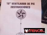 🌪️Ventilador de Pie, 18″ pulgadas. Nuevo. Ciclón.   ⚙️Potencia motor : 60 W ◼️Color : Negro