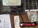 🔆 Lámpara Solar 100W + Panel Solar 3W. Batería: LiFePO4  de  3,2 V/1800mAh. IP67