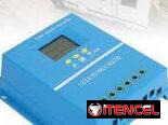 Controlador de carga Solar MPPT automático, regulador inteligente USB Dual para plomo-ácido/litio, pantalla LCD,