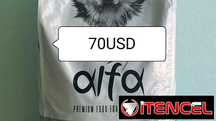 Pienso para perros marca Alfa tengo para cachorros y adultos de 4kg y 20kg