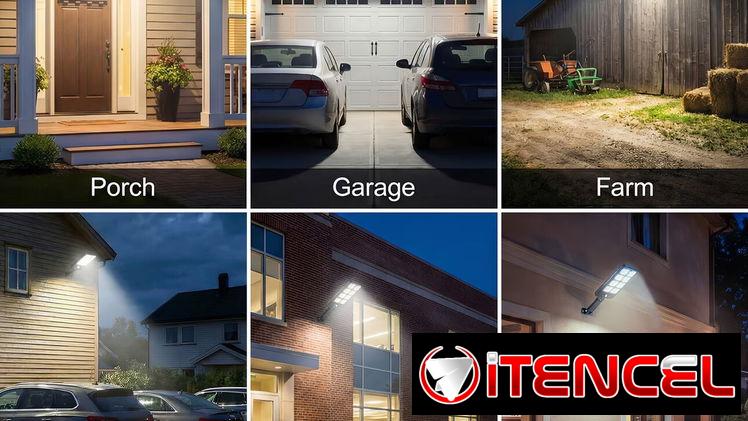 Lampara o Luces solares de exterior,2000w, 300 luces LED para exterior