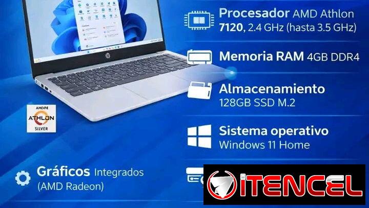 310USD Laptop HP  AMD ATHLON 7120  nueva en caja