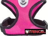 Arnés con correa para perros | Talla S | colores: rojo y rosado